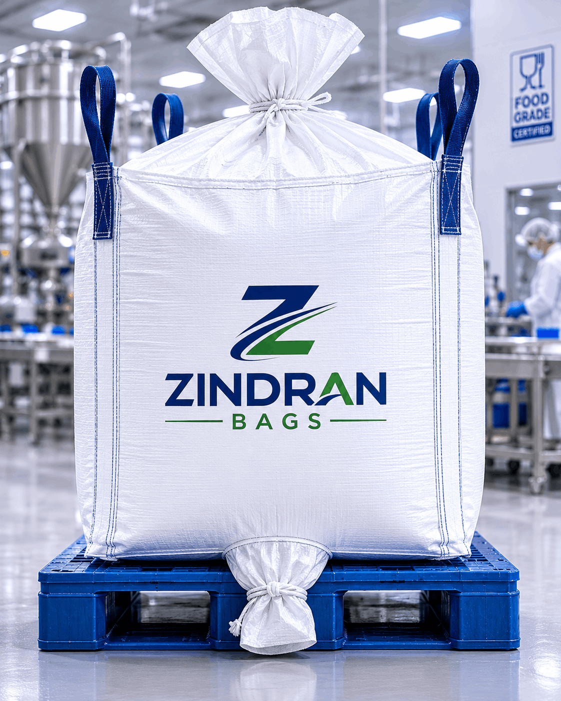 1.0 Tonne Food-Grade BRC FIBC Bulk Bag